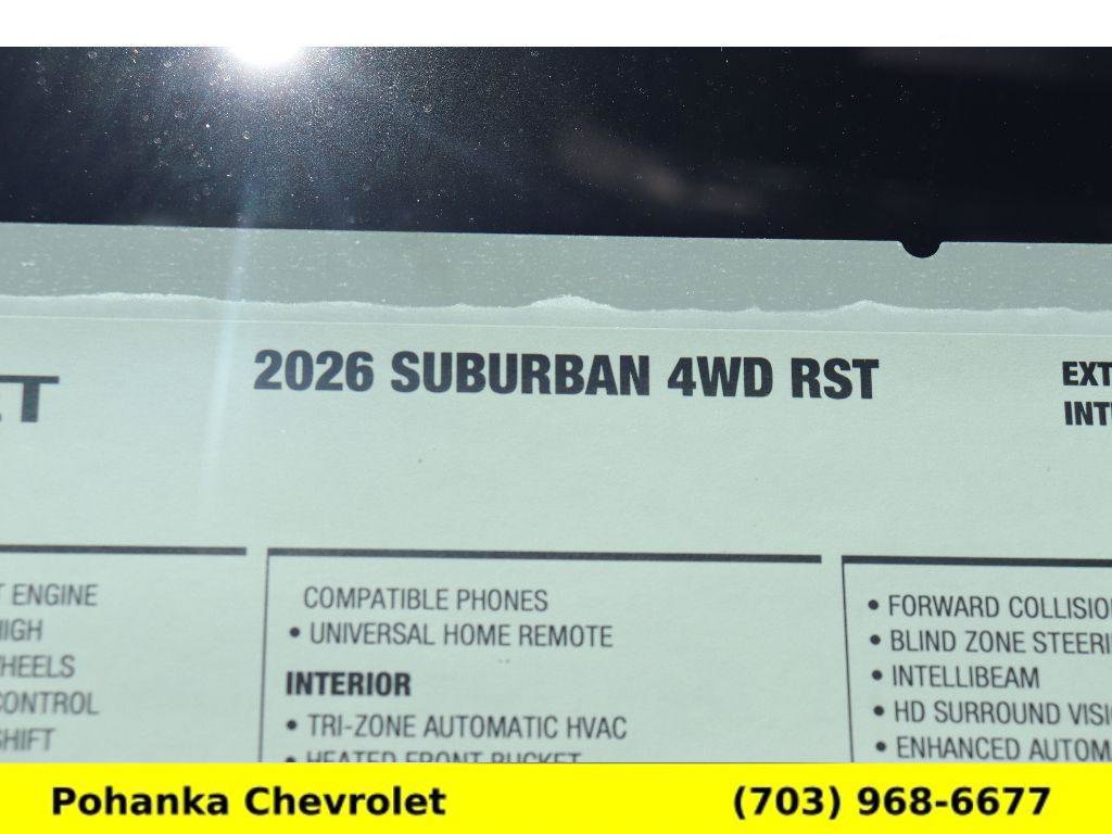 New 2026 Chevrolet Suburban RST image 32