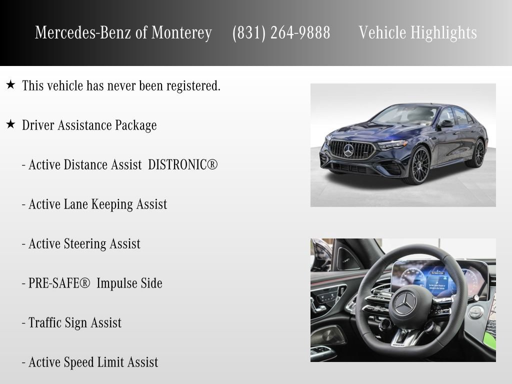 New 2025 Mercedes-Benz E 53 AMG e 4MATIC Sedan image 11