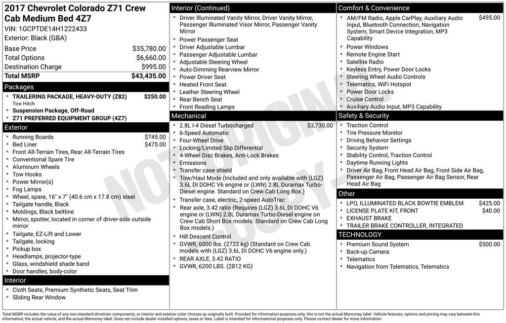 Used 2017 Chevrolet Colorado Z71 AWD/4WD image 5