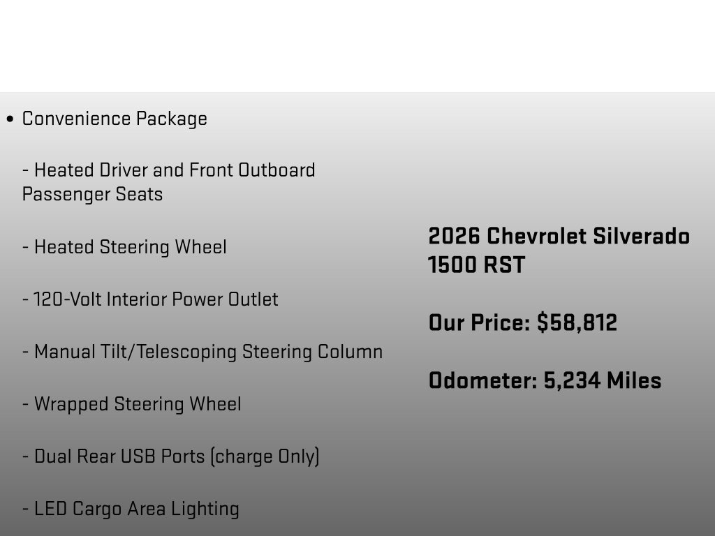 Used 2026 Chevrolet Silverado 1500 RST AWD/4WD image 36