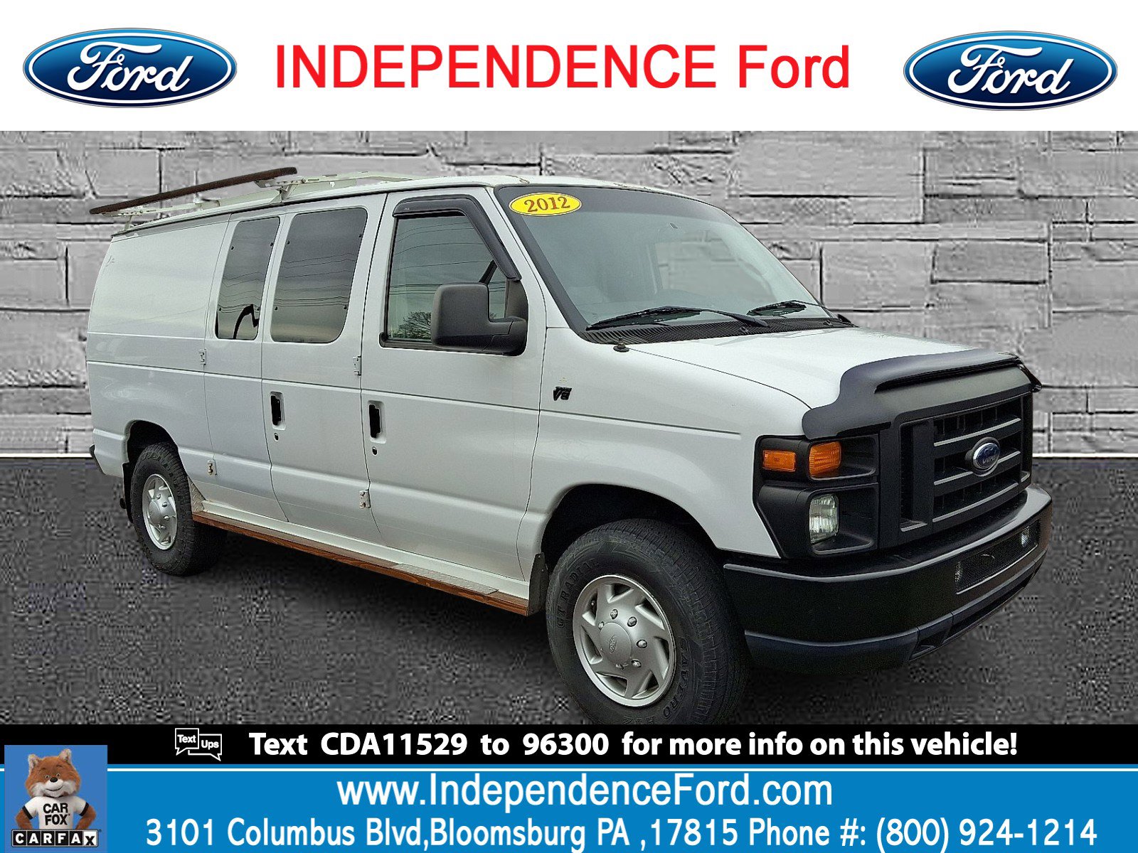 Used 2012 Ford E-250 and Econoline 250 w/ Commercial Cargo Van Pkg
