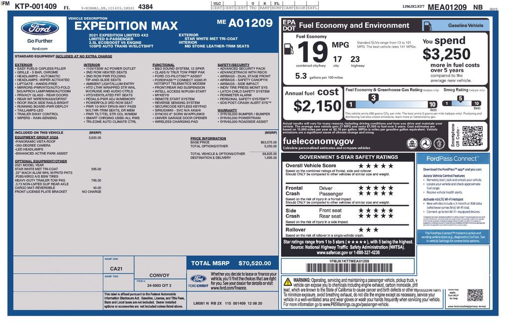 Used 2021 Ford Expedition Max Limited image 5