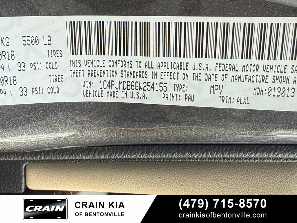 Used 2016 Jeep Cherokee Limited AWD/4WD image 35