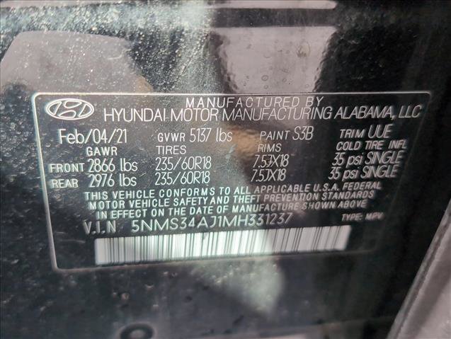 Used 2021 Hyundai Santa Fe SEL w/ Convenience + Premium Package image 26