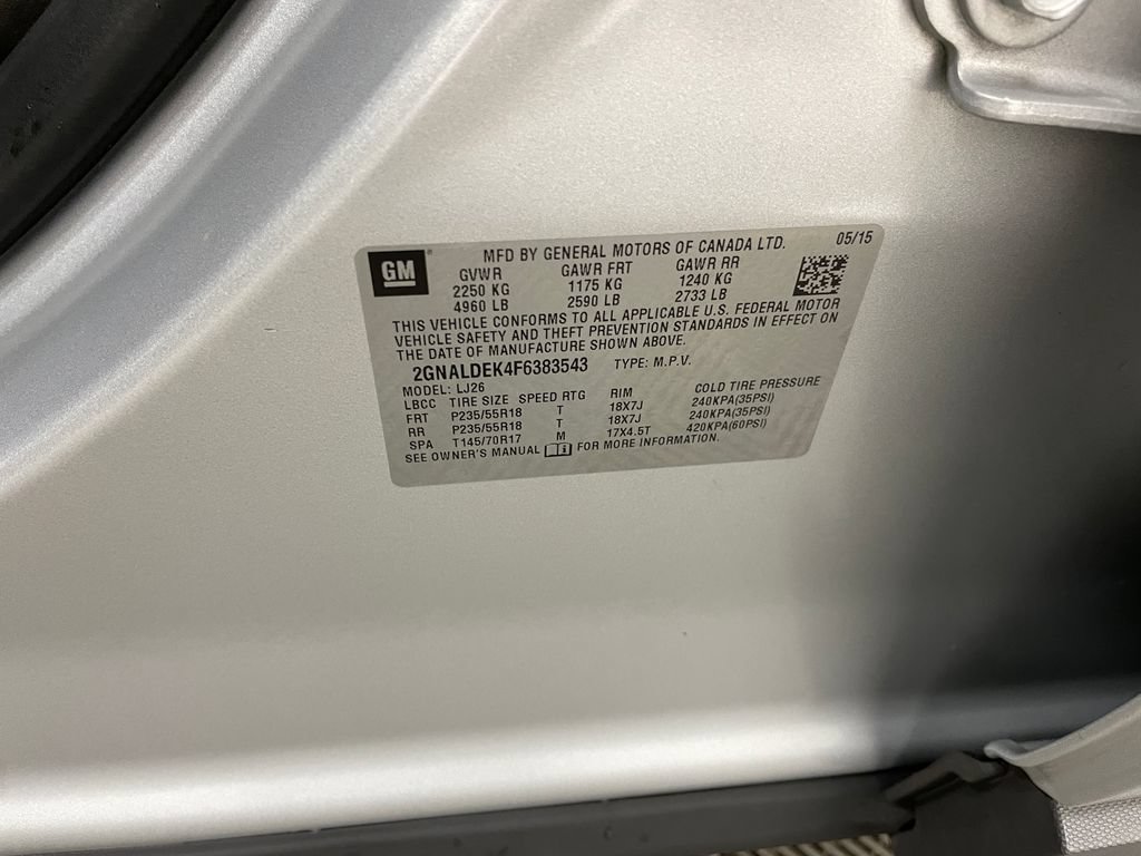 Certified 2015 Chevrolet Equinox LTZ FWD image 36