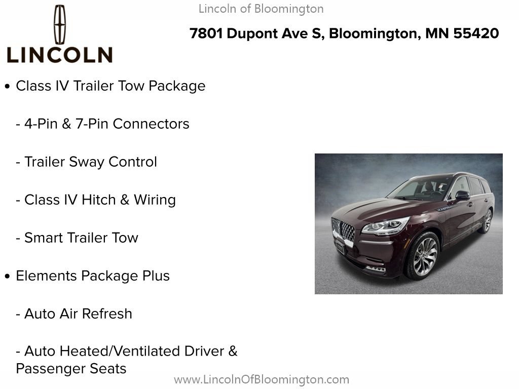 Certified 2023 Lincoln Aviator Grand Touring w/ Equipment Group 301A AWD/4WD image 10