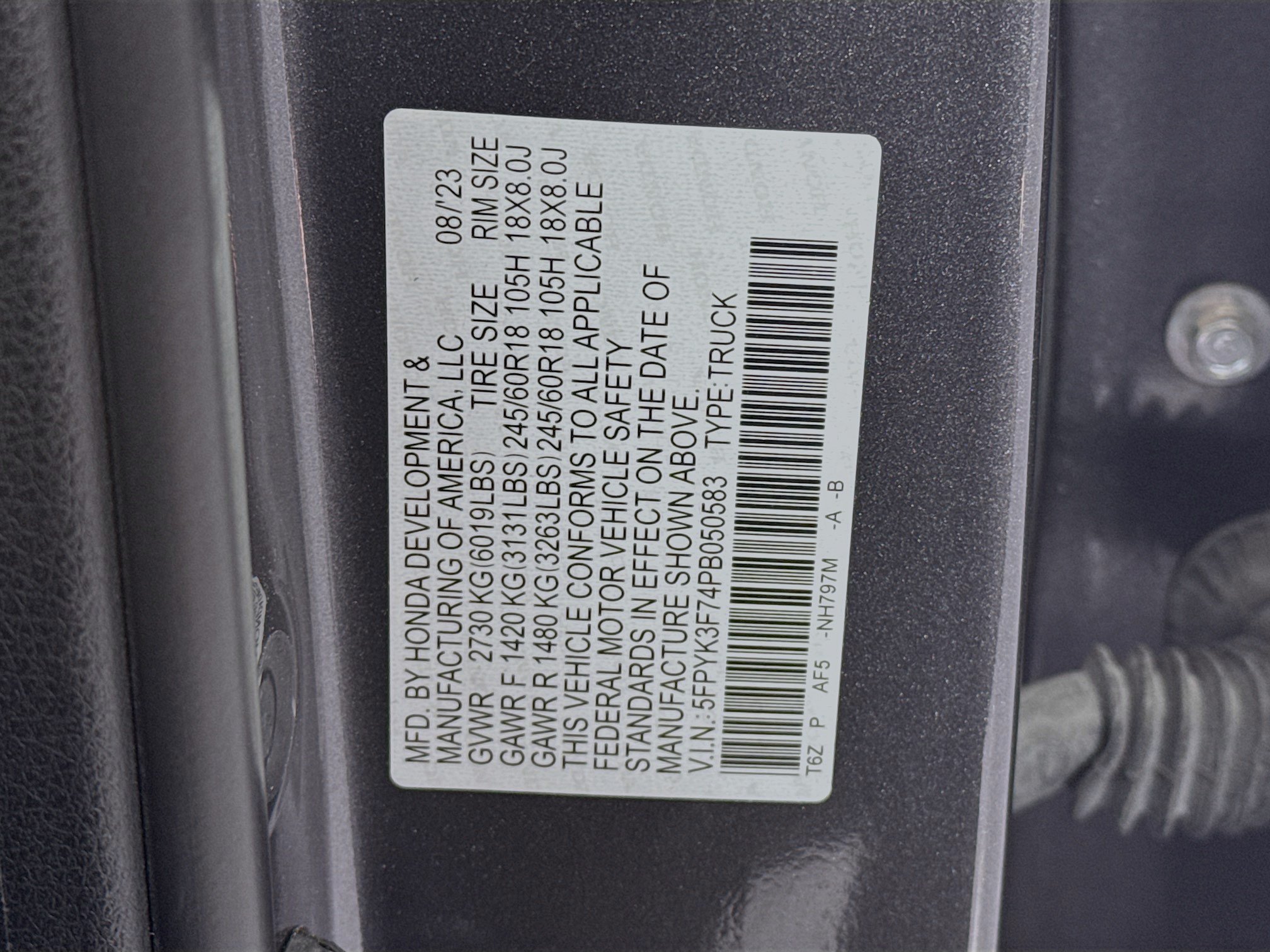 Certified 2023 Honda Ridgeline RTL-E image 33