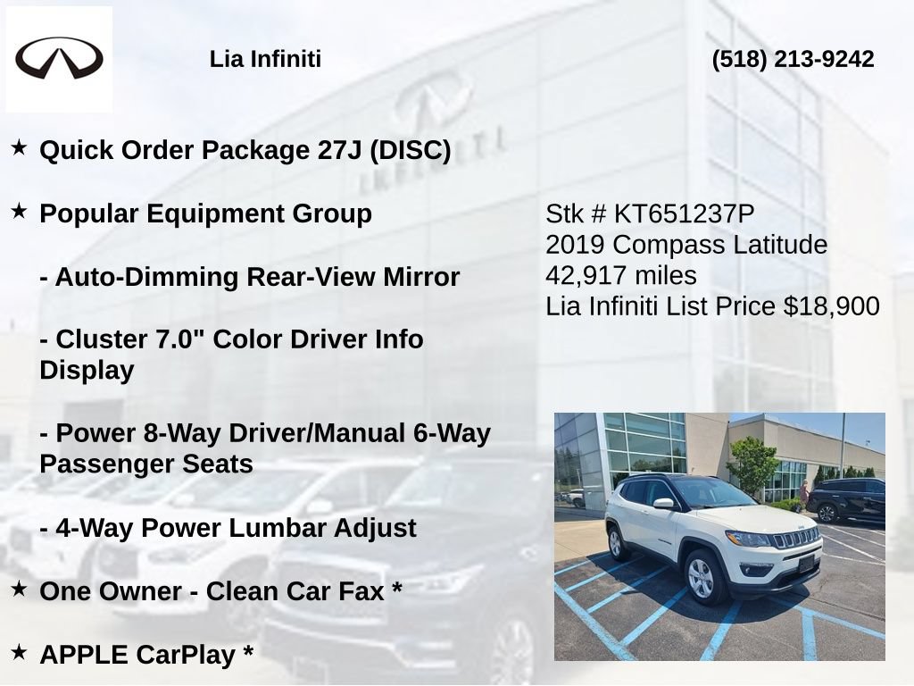 Used 2019 Jeep Compass Latitude w/ Popular Equipment Group AWD/4WD image 10