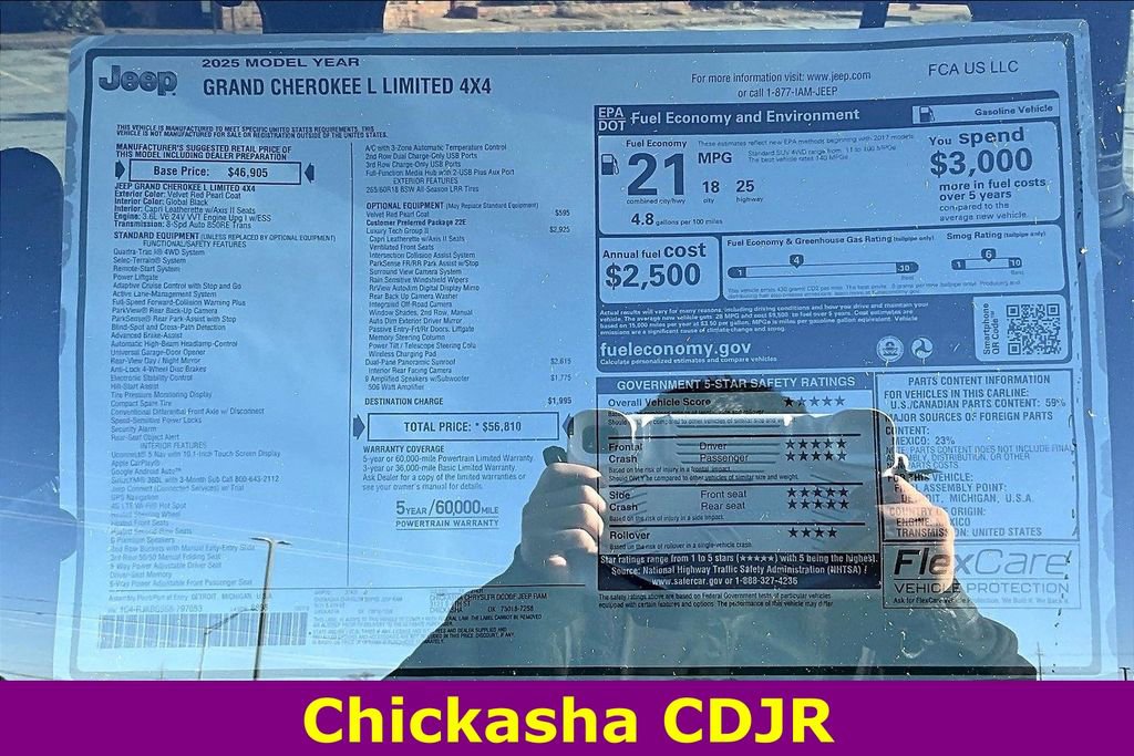 New 2025 Jeep Grand Cherokee L Limited w/ Luxury Tech Group II image 13