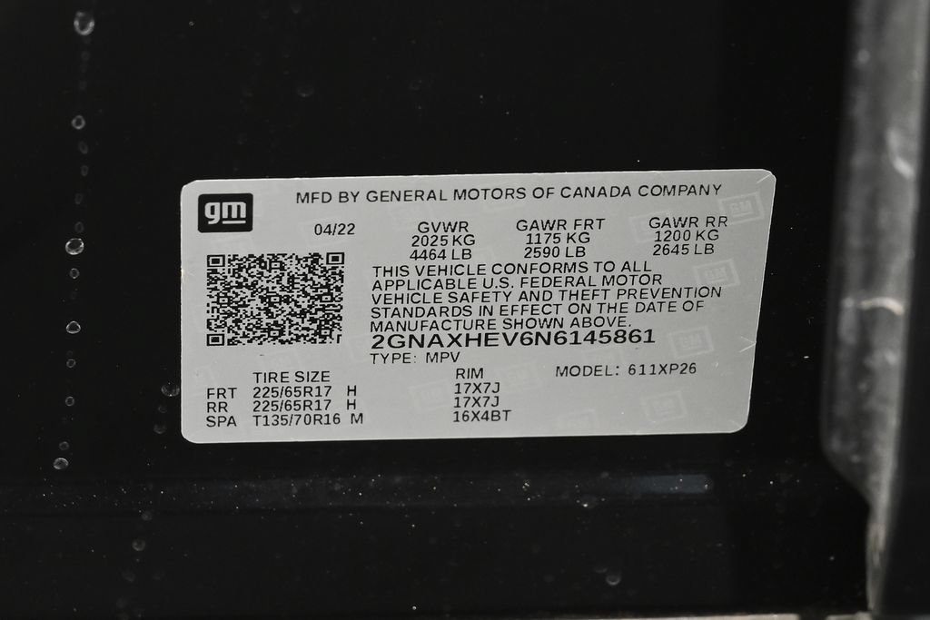 Used 2022 Chevrolet Equinox LS w/ LPO, Cargo Package FWD image 16