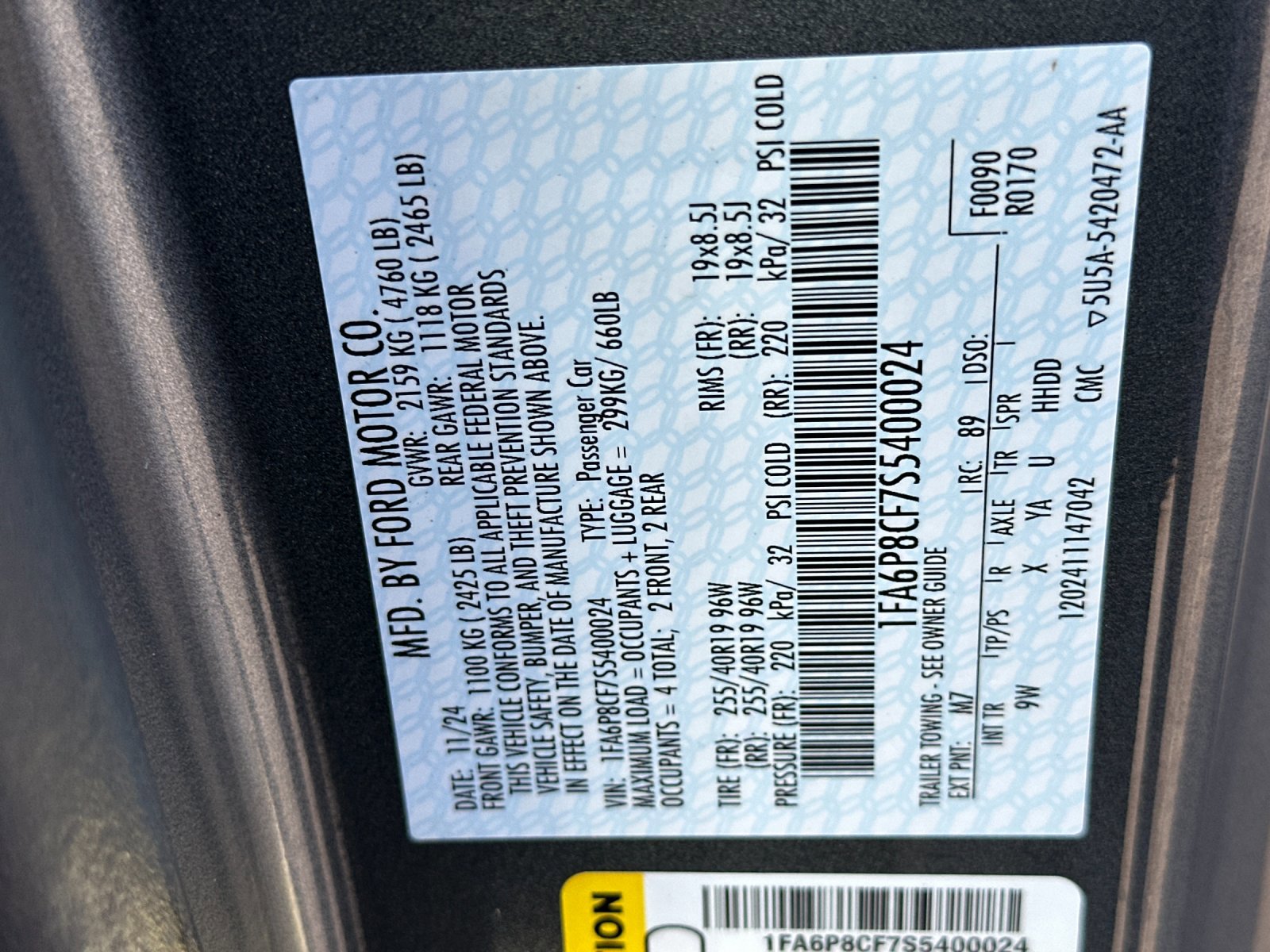 Certified 2025 Ford Mustang GT Premium image 28