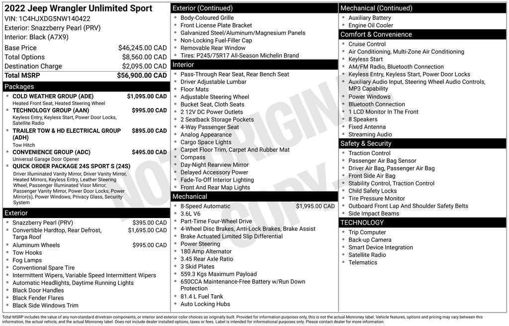 Used 2022 Jeep Wrangler Unlimited Sport w/ Cold Weather Group AWD/4WD image 13