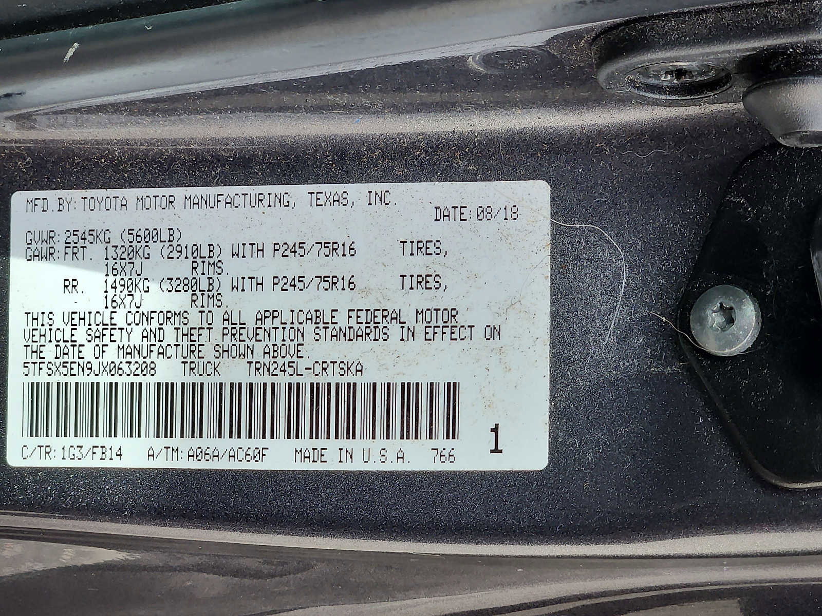 Used 2018 Toyota Tacoma SR w/ SR Convenience Package image 26