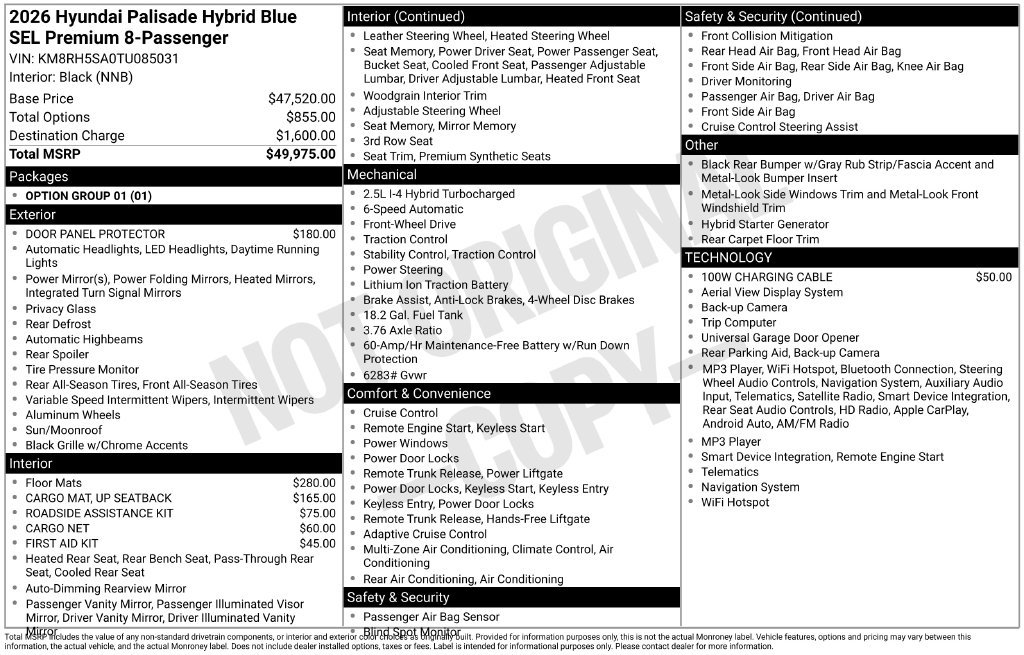 New 2026 Hyundai Palisade SEL Premium FWD image 5