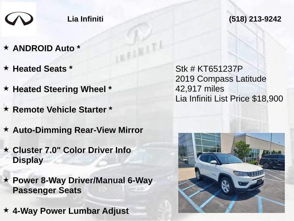 Used 2019 Jeep Compass Latitude w/ Popular Equipment Group AWD/4WD image 20