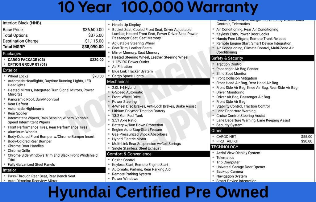 Used 2023 Hyundai Sonata Limited w/ Cargo Package FWD image 9