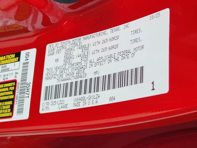 Used 2026 Toyota Sequoia Limited w/ Nightshade Package RWD image 35