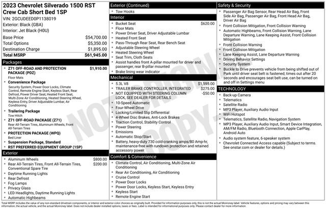 Certified 2023 Chevrolet Silverado 1500 RST AWD/4WD image 6