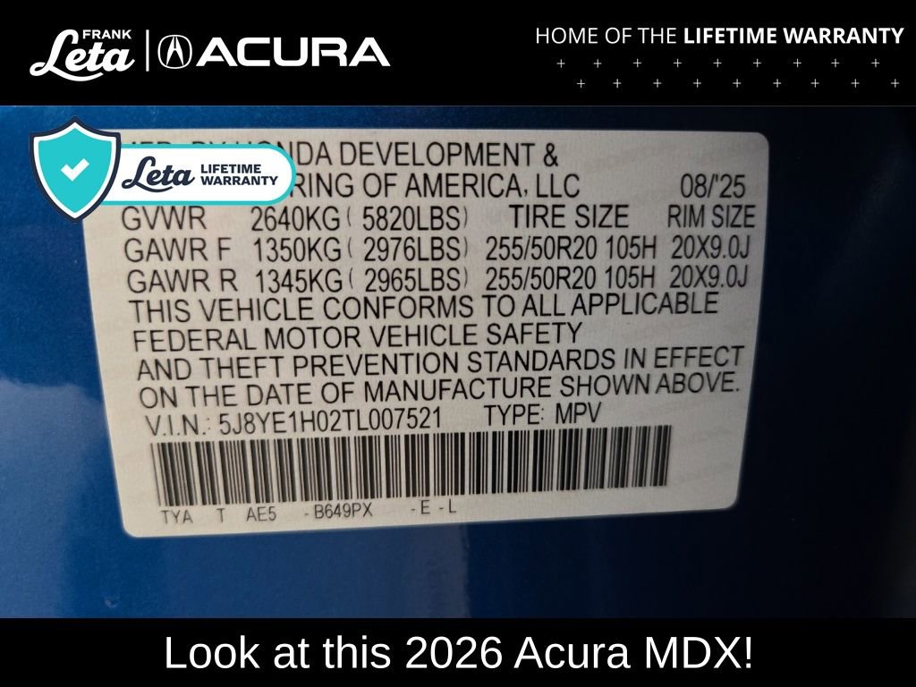 New 2026 Acura MDX A-Spec image 43