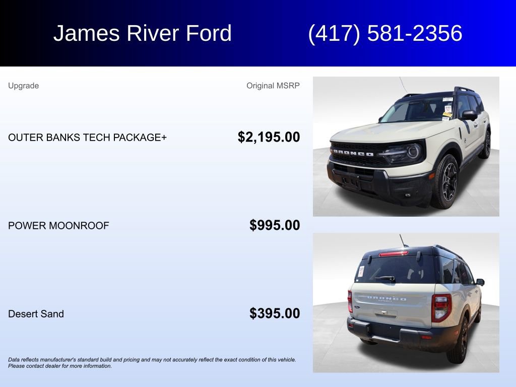 Used 2025 Ford Bronco Sport Outer Banks w/ Outer Banks Tech Package+ AWD/4WD image 5