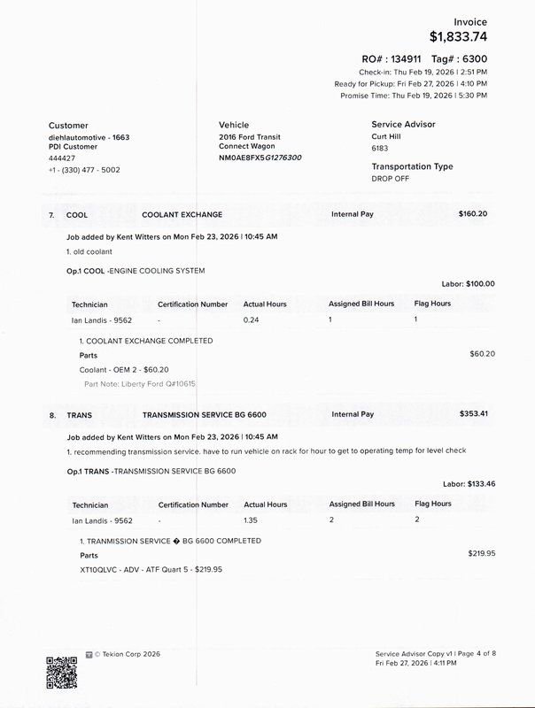 Used 2016 Ford Transit Connect XLT image 31