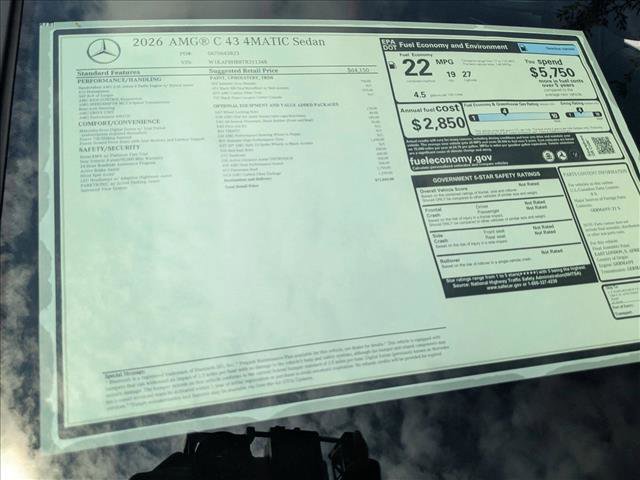 New 2026 Mercedes-Benz C 43 AMG 4MATIC Sedan image 16