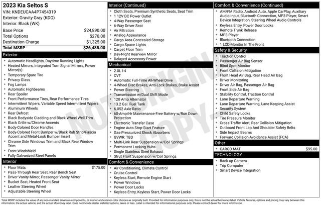 Used 2023 Kia Seltos S image 9