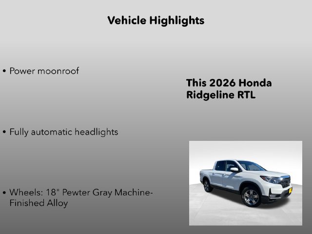 New 2026 Honda Ridgeline RTL image 5