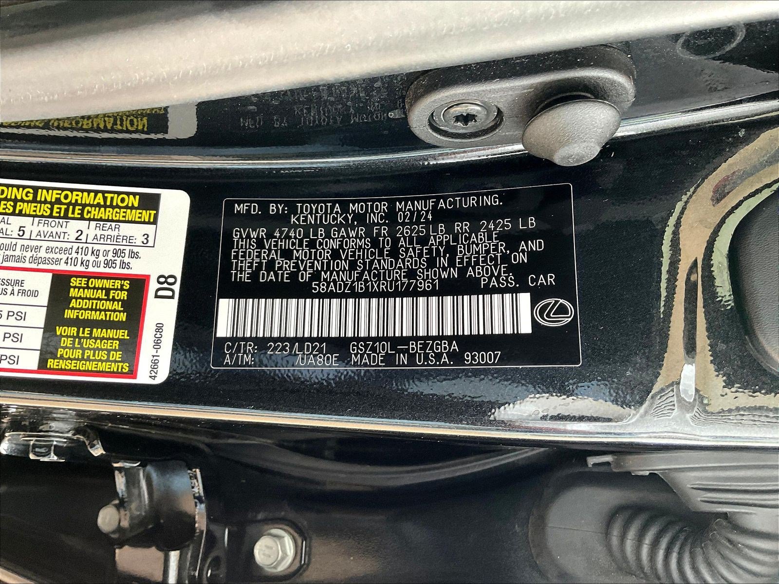 Used 2024 Lexus ES 350 w/ Premium Package FWD image 19