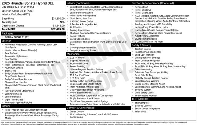 Used 2025 Hyundai Sonata SEL image 32