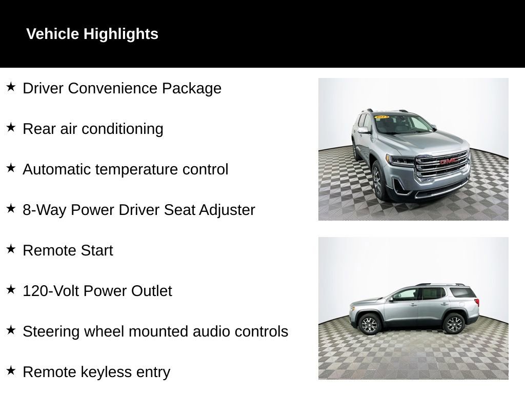 Used 2023 GMC Acadia SLE w/ Driver Convenience Package image 2