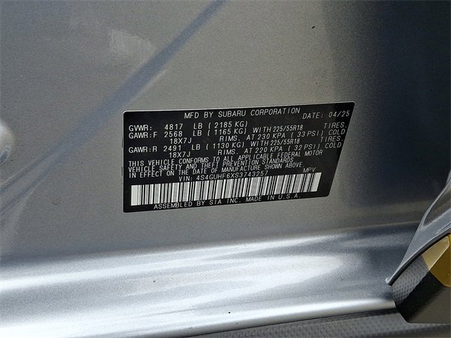 Used 2025 Subaru Crosstrek 2.5i Sport w/ Crosstrek Mirror Package image 26