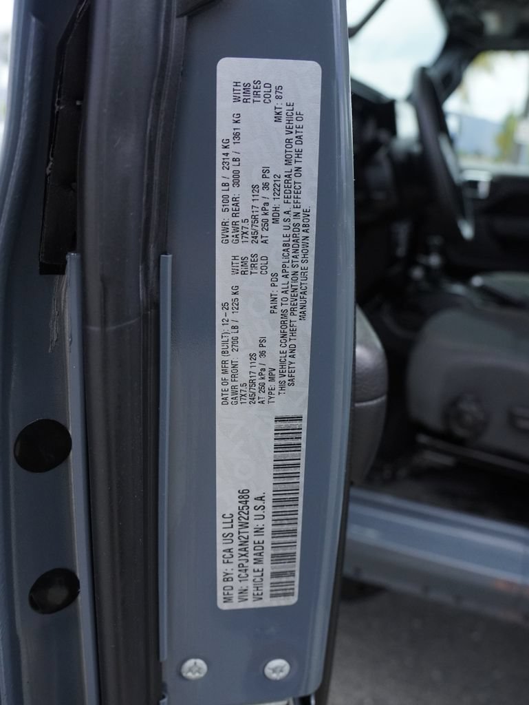 Certified 2026 Jeep Wrangler Sport AWD/4WD image 33