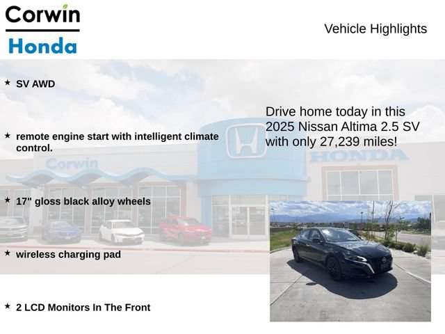 Used 2025 Nissan Altima 2.5 SV w/ SV Special Edition Package AWD/4WD image 6
