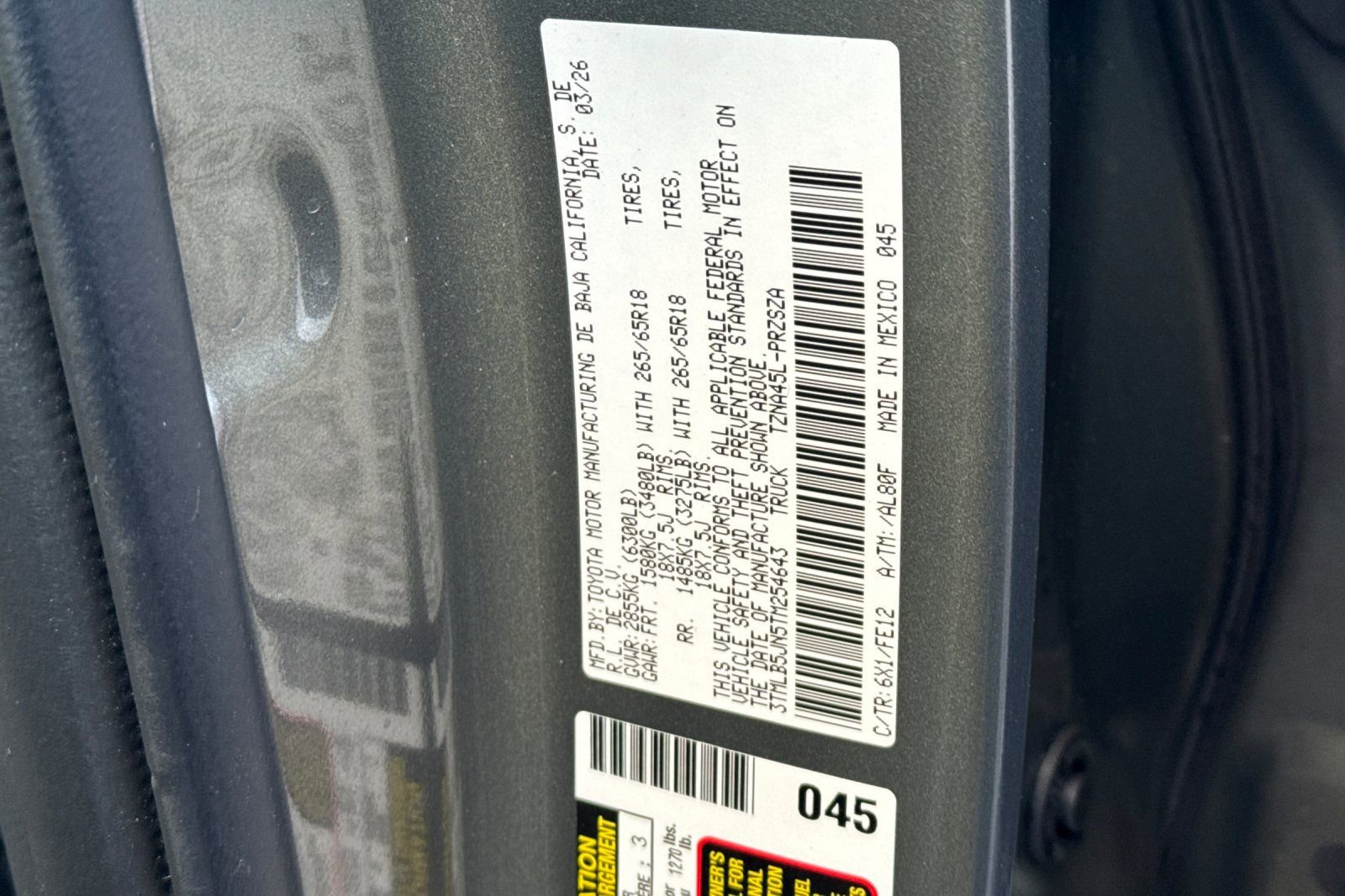 Certified 2026 Toyota Tacoma TRD Sport AWD/4WD image 28
