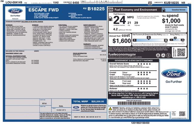 Used 2019 Ford Escape S image 31