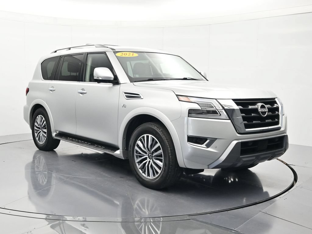 Used 2021 Nissan Armada SL w/ Captain's Chairs Package AWD/4WD image 3