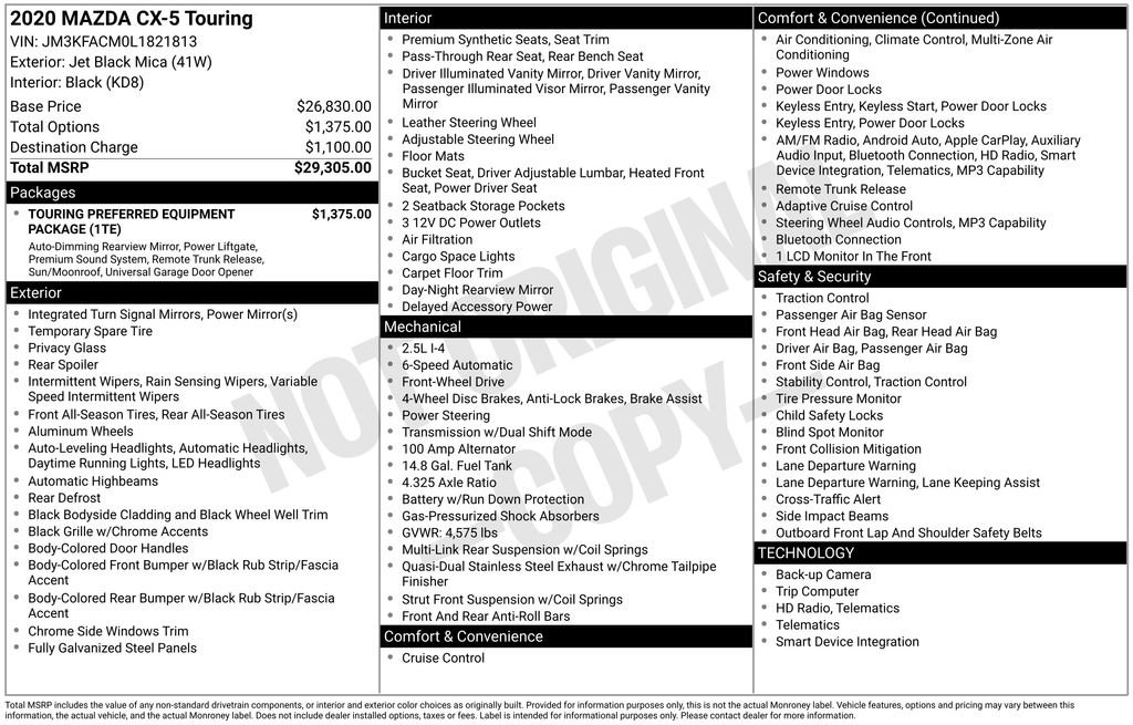 Used 2020 MAZDA CX-5 Touring image 6