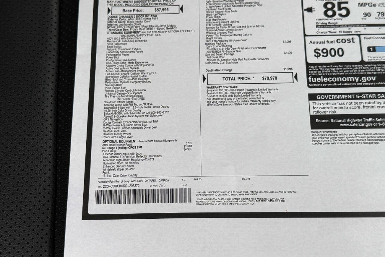 Used 2024 Dodge Charger R/T w/ Plus Group image 38