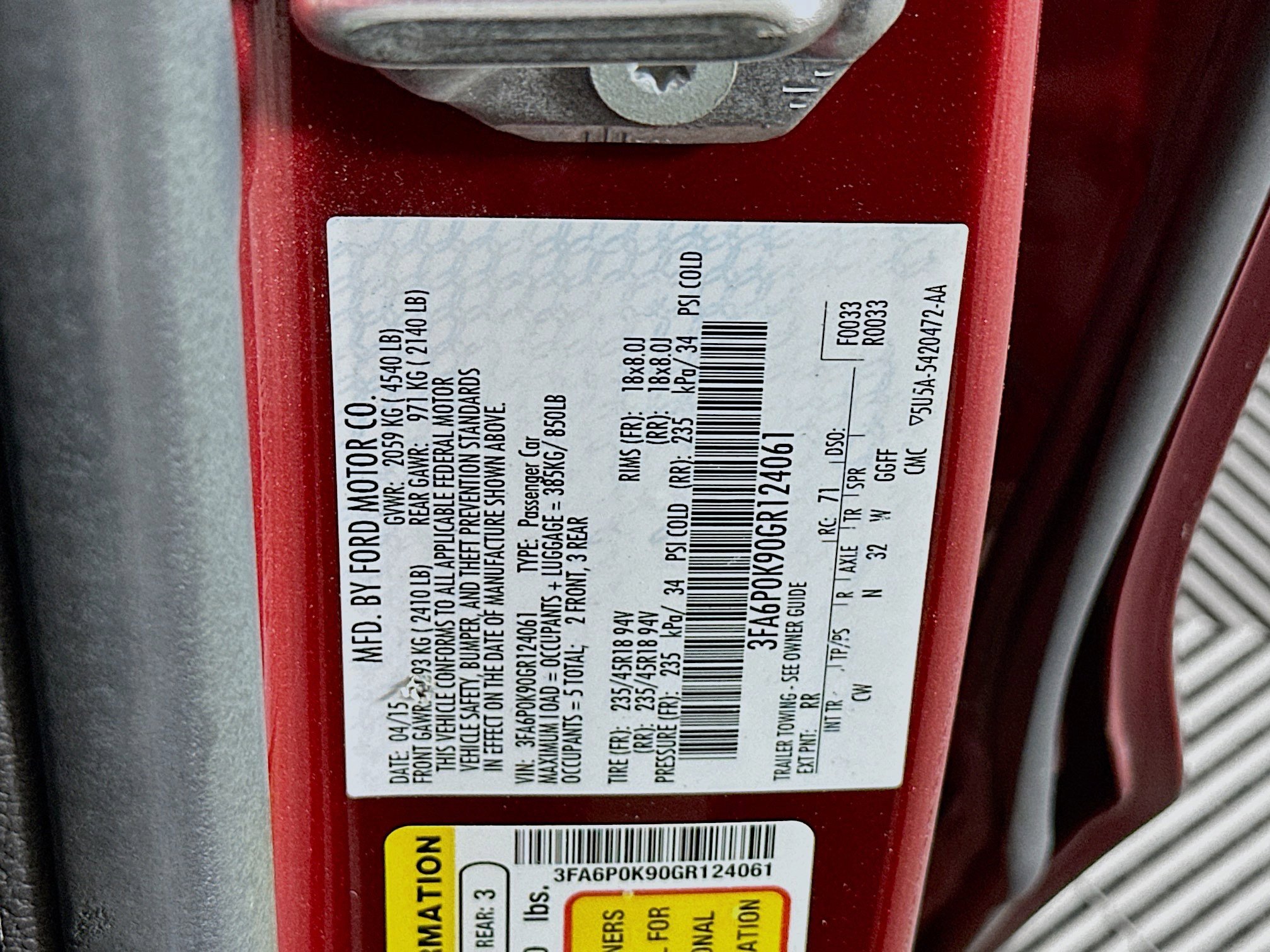 Used 2016 Ford Fusion Titanium FWD image 12