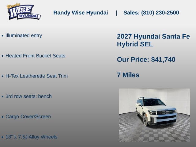 New 2027 Hyundai Santa Fe SEL AWD/4WD image 15