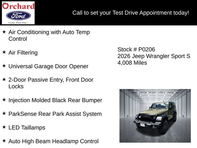 Used 2026 Jeep Wrangler Sport AWD/4WD image 25