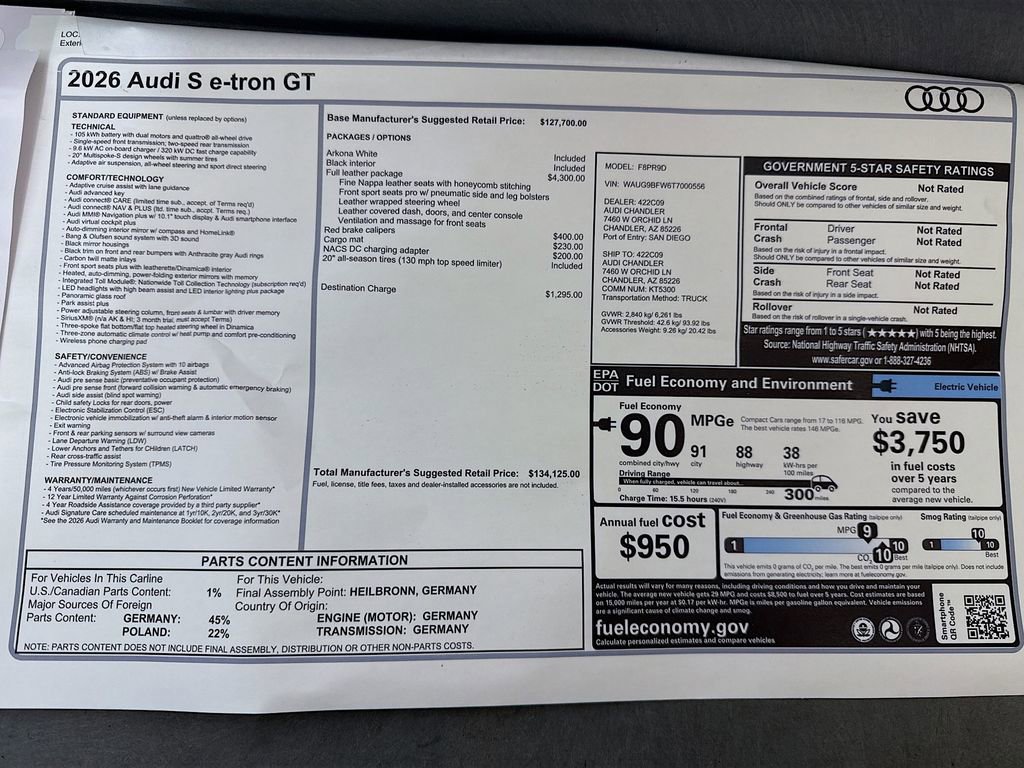 New 2026 Audi S e-tron GT Premium Plus image 9