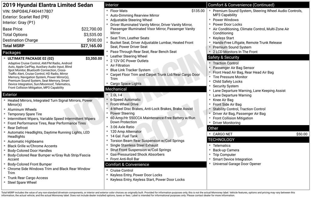 Used 2019 Hyundai Elantra Limited w/ Ultimate Package 02 image 21