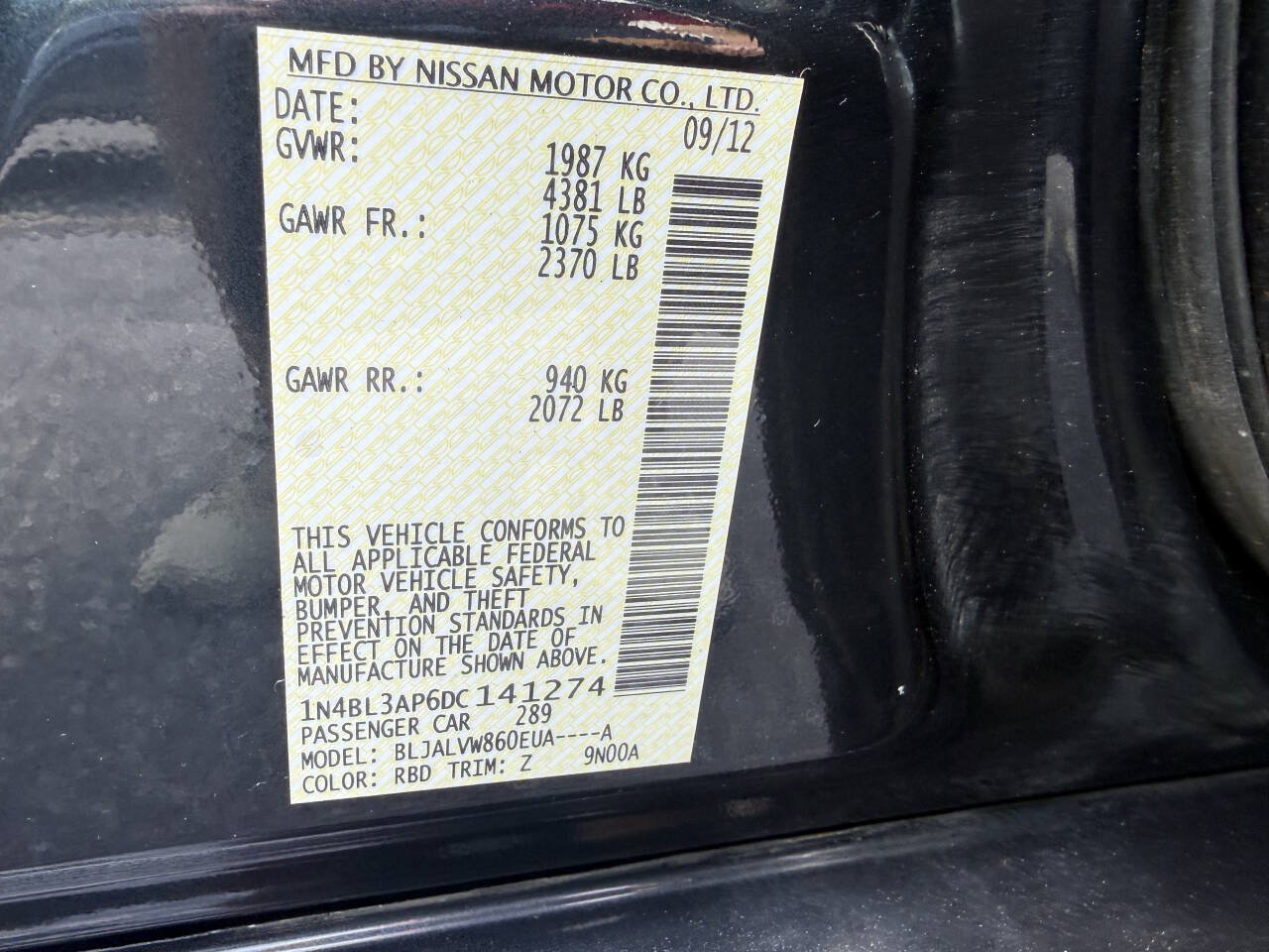 Used 2013 Nissan Altima 3.5 SL FWD image 32