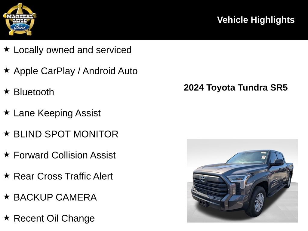 Used 2024 Toyota Tundra SR5 w/ SR5 Convenience Package AWD/4WD image 2