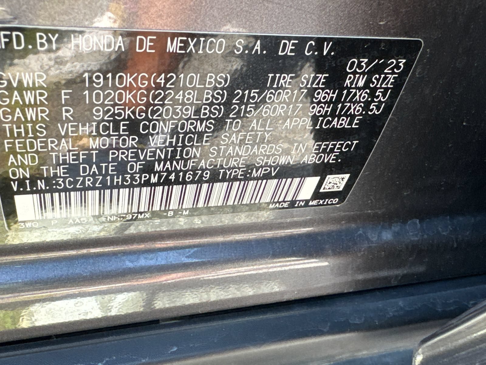 Used 2023 Honda HR-V LX image 31