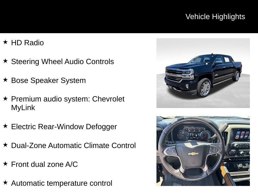 Used 2017 Chevrolet Silverado 1500 High Country w/ High Desert Package AWD/4WD image 16