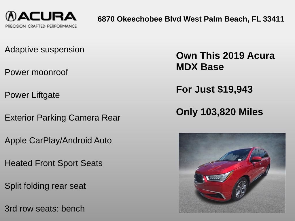 Used 2019 Acura MDX FWD w/ Technology Package image 12