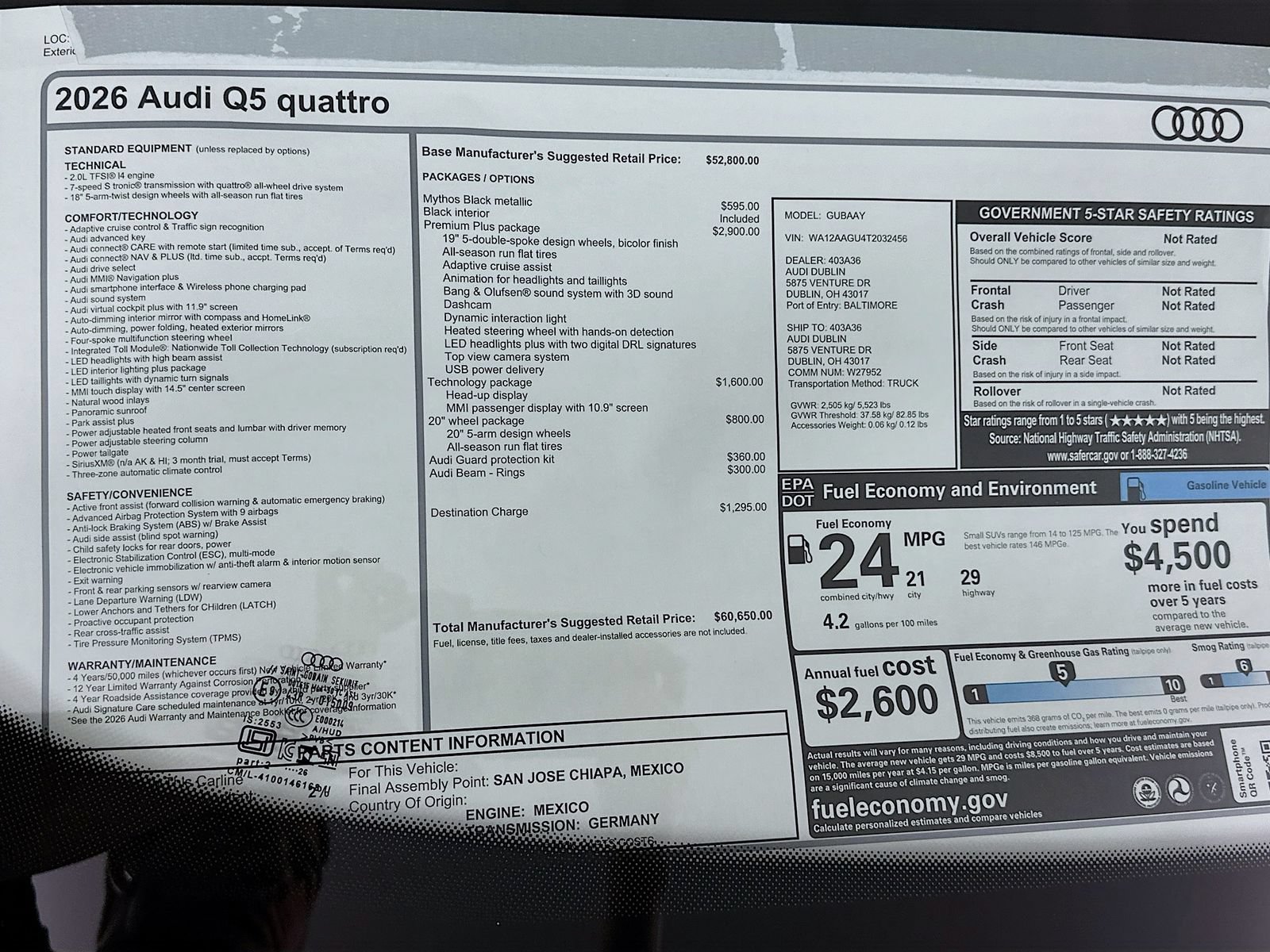 New 2026 Audi Q5 Premium w/ Premium Plus AWD/4WD image 47